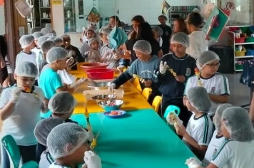 Projeto promove alimentação saudável e combate à obesidade nos 4º anos