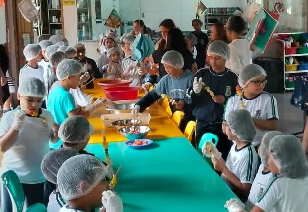 Projeto promove alimentação saudável e combate à obesidade nos 4º anos