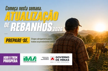 Etapa de Atualização de Rebanhos 2026 começa nesta sexta-feira (1) em Maria da Fé