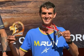 Atleta apoiado pela Secretaria de Esportes conquista 3º lugar em corrida regional