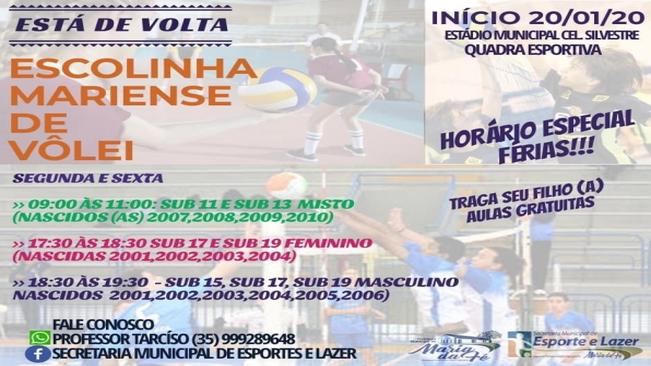 ESCOLINHA DE FUTEBOL, FUTSAL, VÔLEI E HANDEBOL